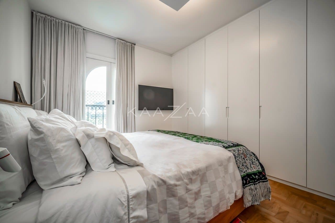No Itaim Bibi, um apartamento lindíssimo com reforma de Marina Linhares e vista para o Parque do Povo - Foto 15
