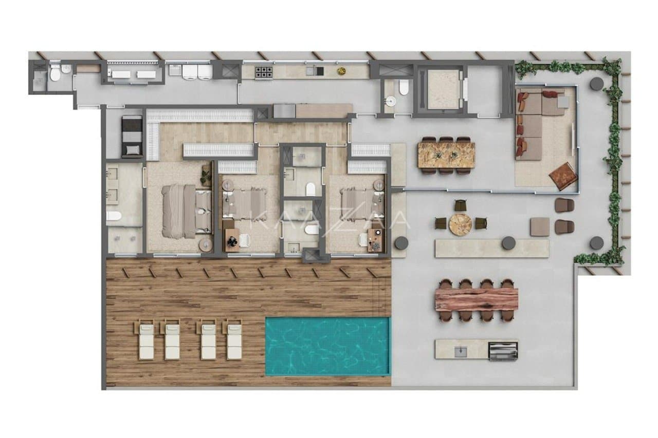 Apartamento com arquitetura de renome internacional neste projeto sustentável e inovador. Lançamento no Itaim Bibi. - Foto 22
