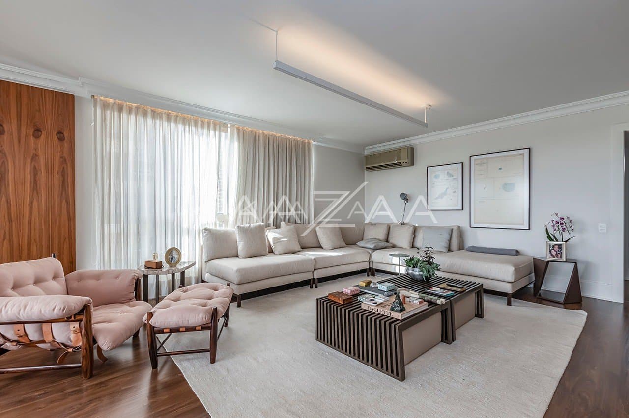 Ambientes amplos e iluminados, com vista panorâmica. Apartamento no Jardim Europa. - Foto 6