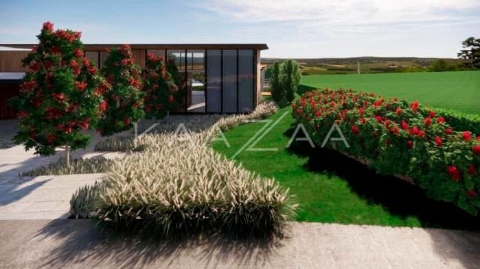 Um projeto de casa de campo feito para limpar a vista e se inspirar. No condomínio Quinta da Baroneza. - Foto 39